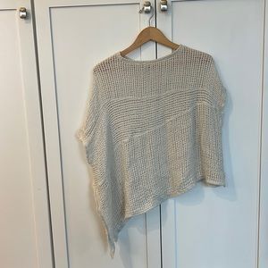 Asymmetrical gauze top